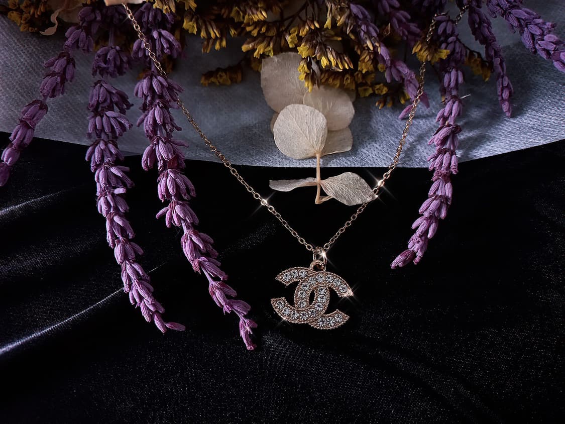 [chanel] 샤넬 빈티지 정품 참단추 업사이클링 목걸이 골드스와 상품이미지1