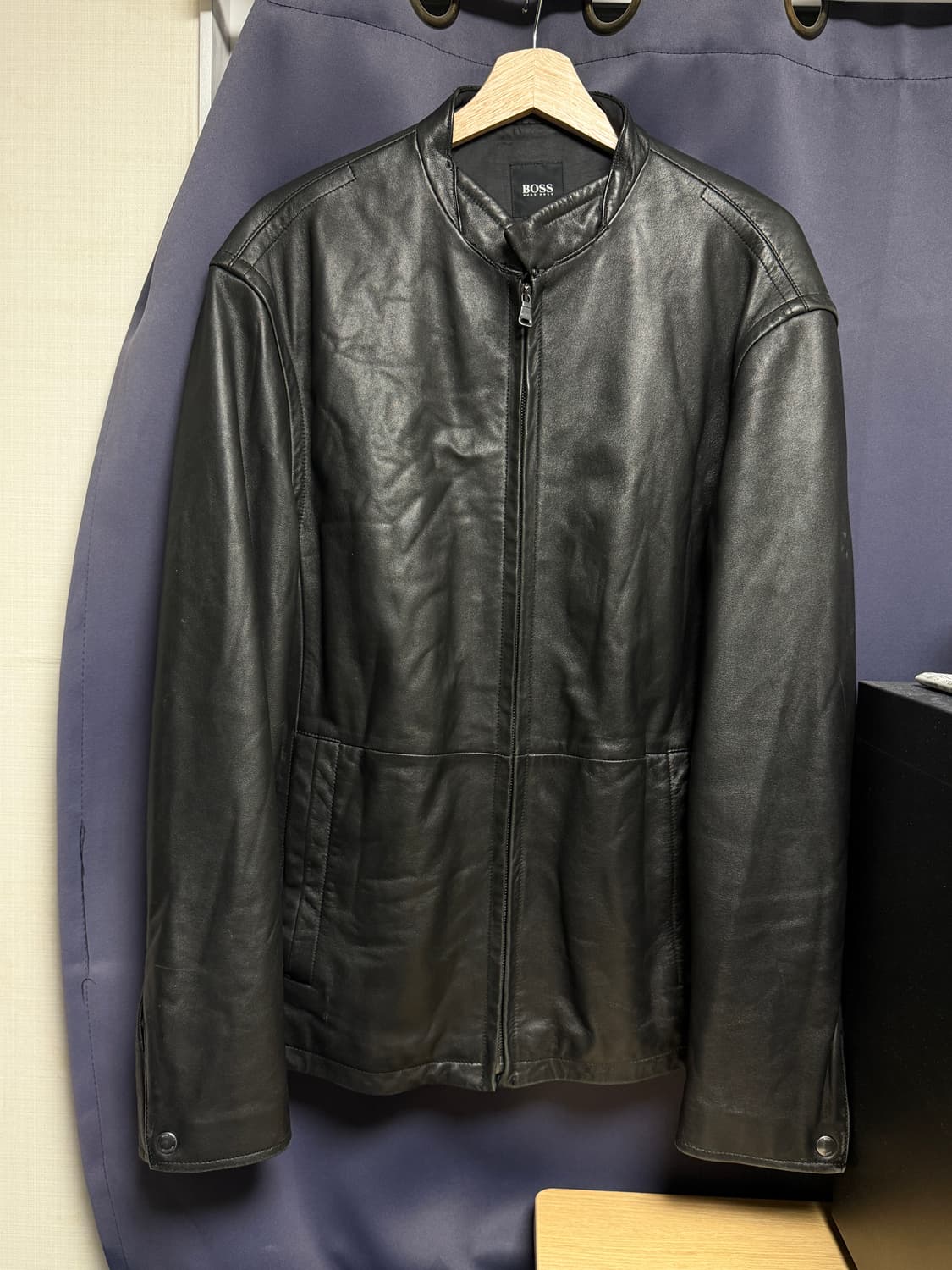 빈티지 휴고 보스 양가죽 자켓 (L~XL) 상품이미지1