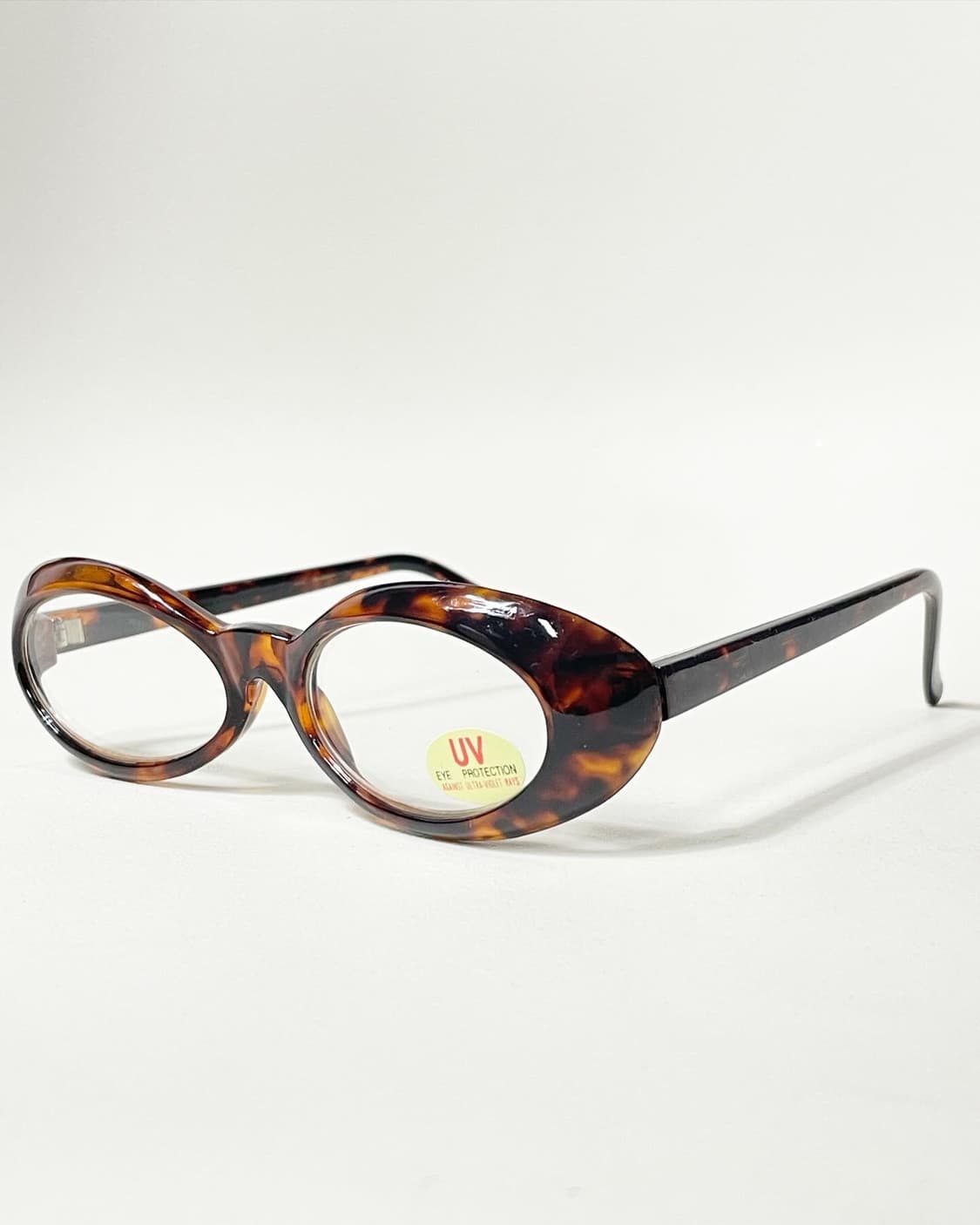 90s 레오파드 캣아이 프레임 무광 빈티지 안경 상품이미지3