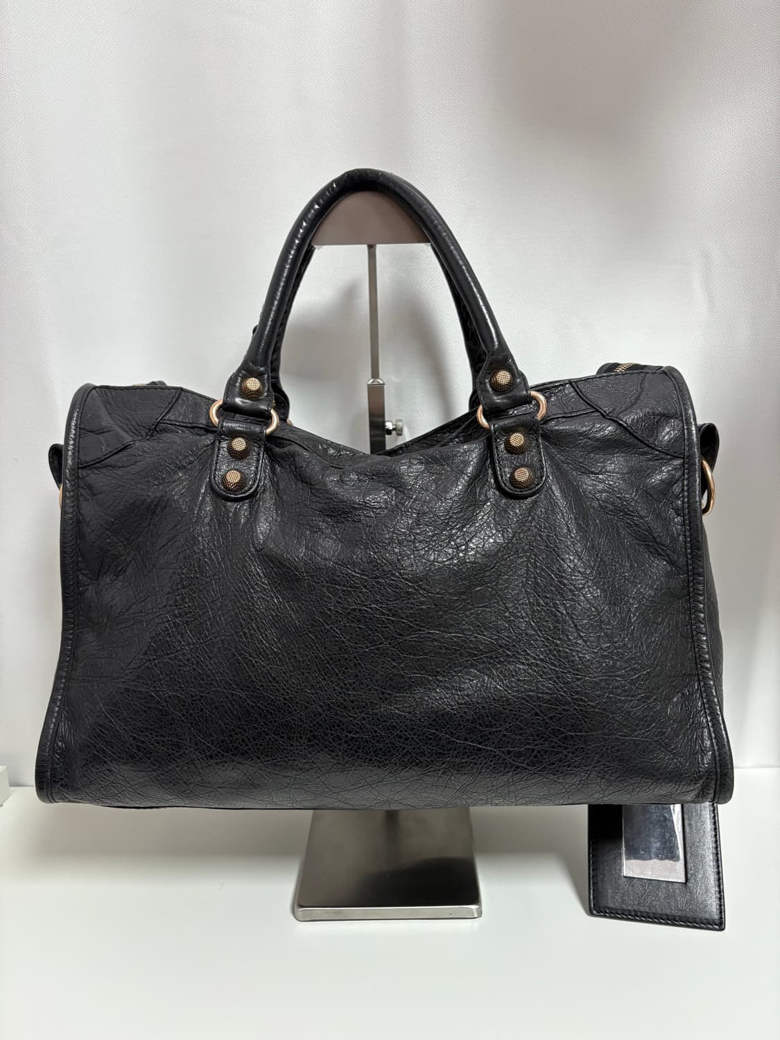 발렌시아가 자이언트 모터백 블랙 상품이미지8