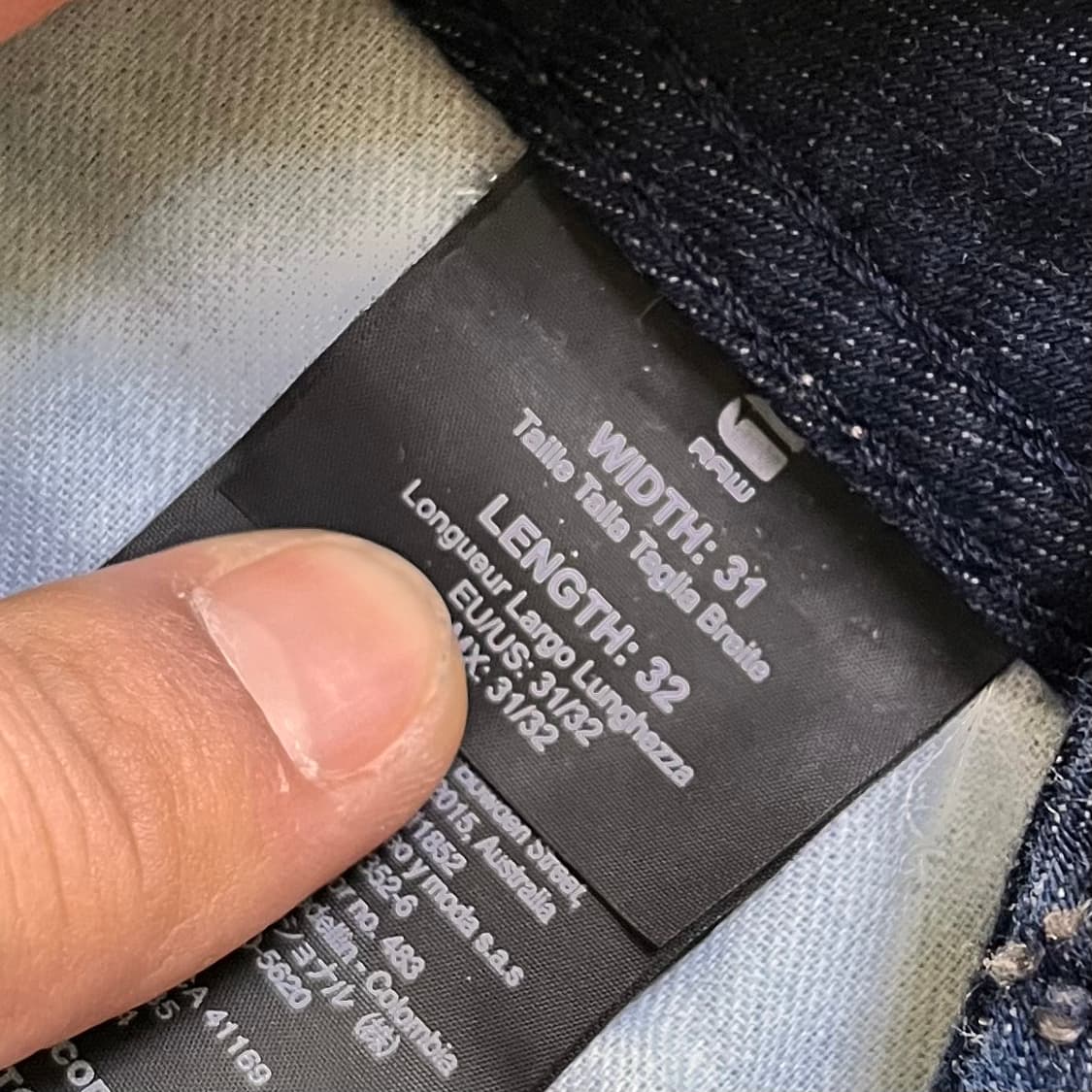 지스타 로우 MIDGE 데님팬츠 W31 L32 상품이미지5