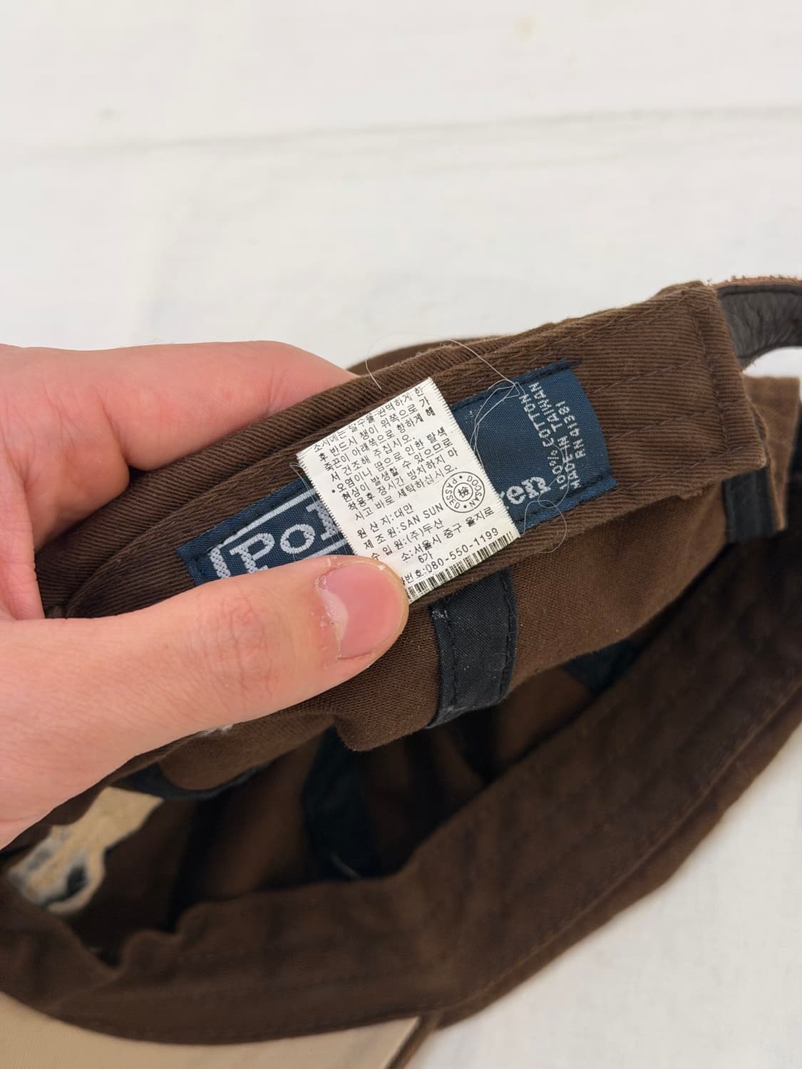 폴로 랄프로렌 빅포니 대장급 볼캡 브라운 상품이미지5