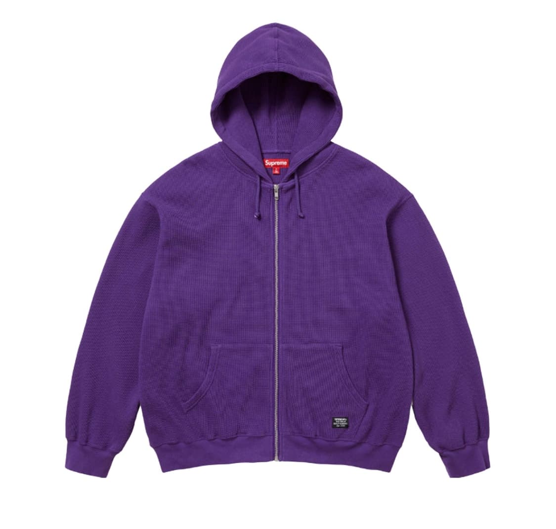 슈프림 써멀 후드 집업 퍼플 - 25SS 상품이미지1