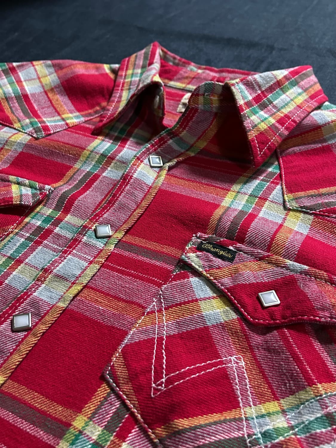 랭글러 웨스턴 플란넬 체크 셔츠 상품이미지6