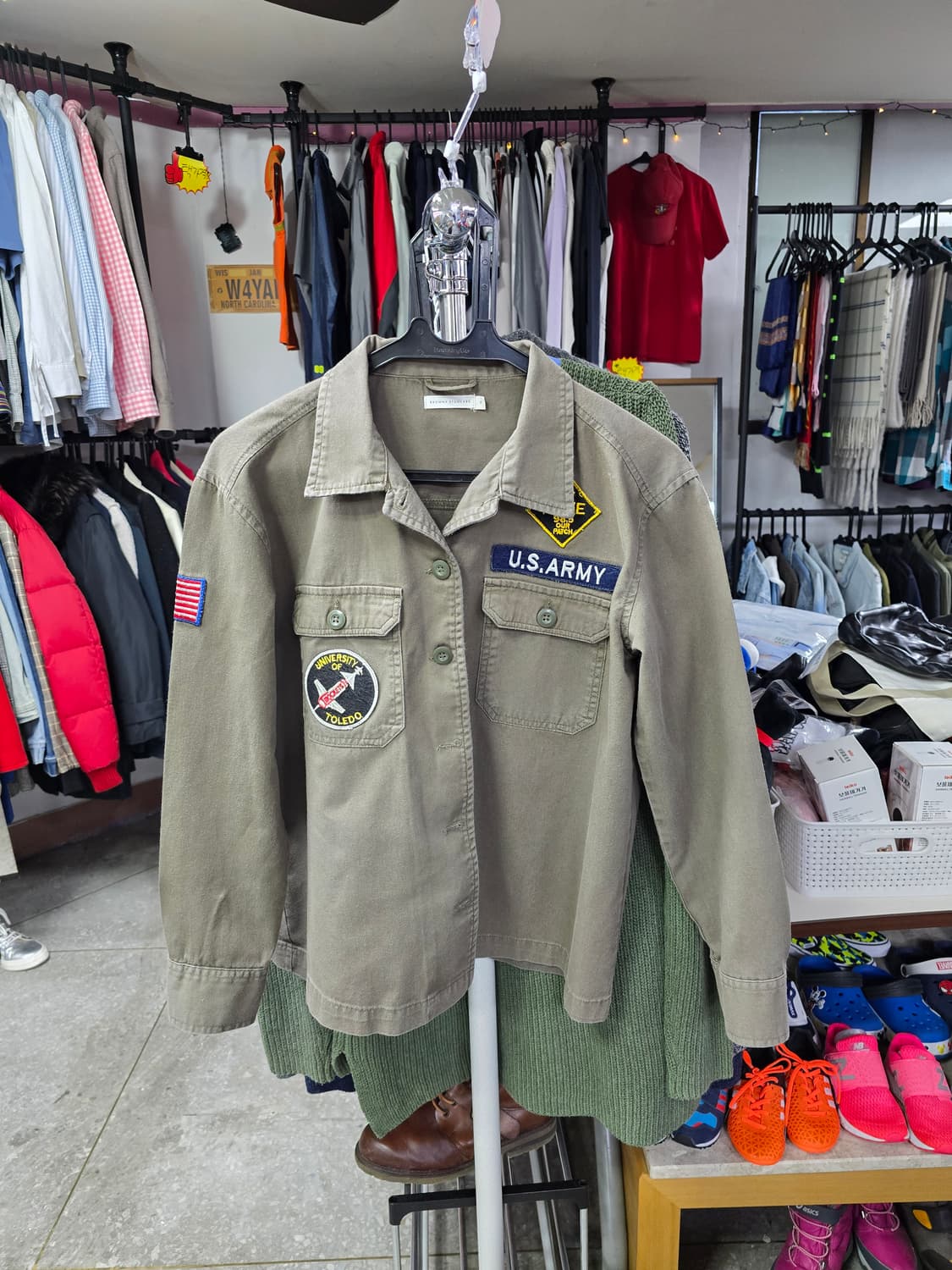 U.S.ARMY 패치 밀리터리 셔츠 (1413) 상품이미지1