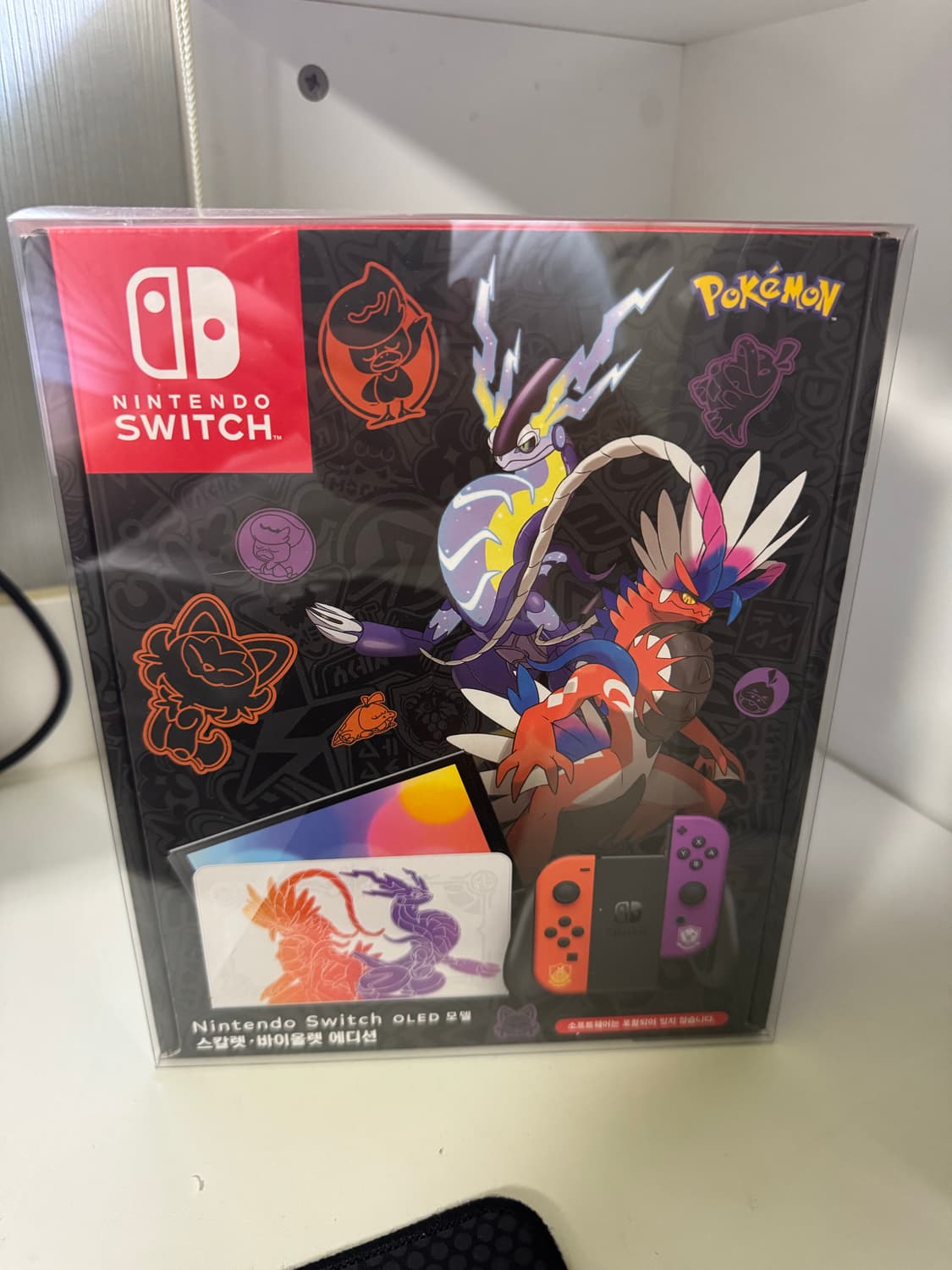 닌텐도 스위치 oled 포켓몬스터 스칼렛 바이올렛 에디션 미개봉 상품이미지1