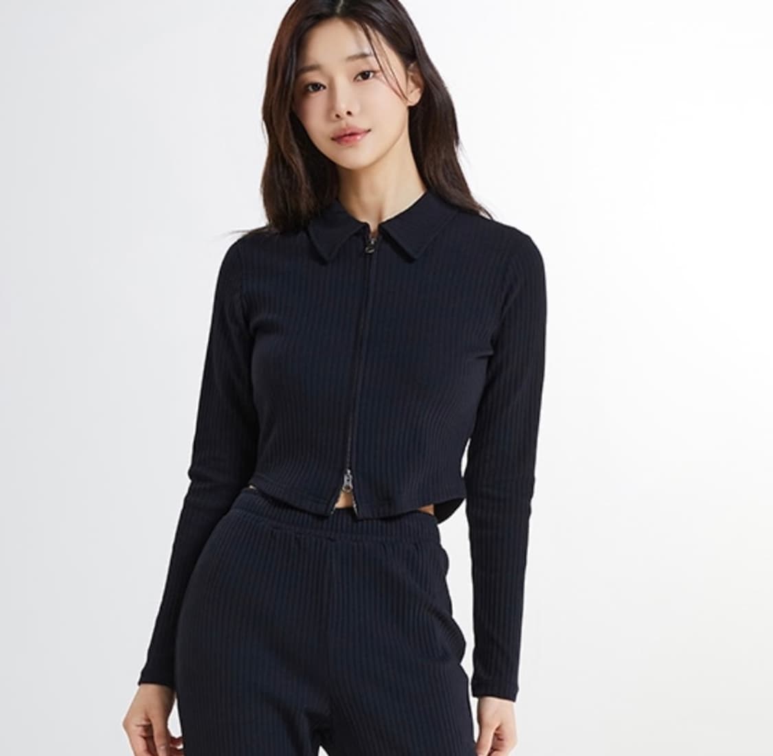 스파오 투웨이 크롭 집업 가디건 상품이미지7