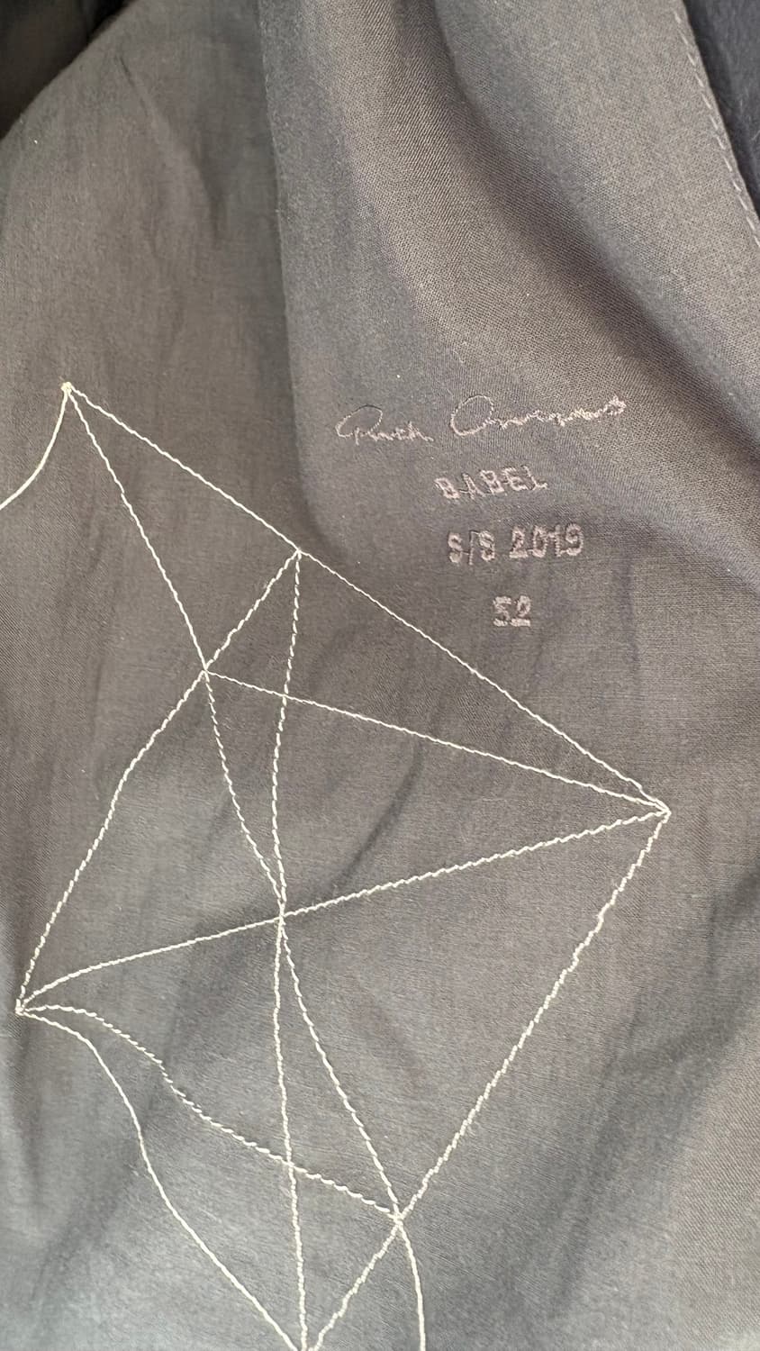 19SS 릭오웬스 인타르시아 레더 자켓 52 사이즈 상품이미지5