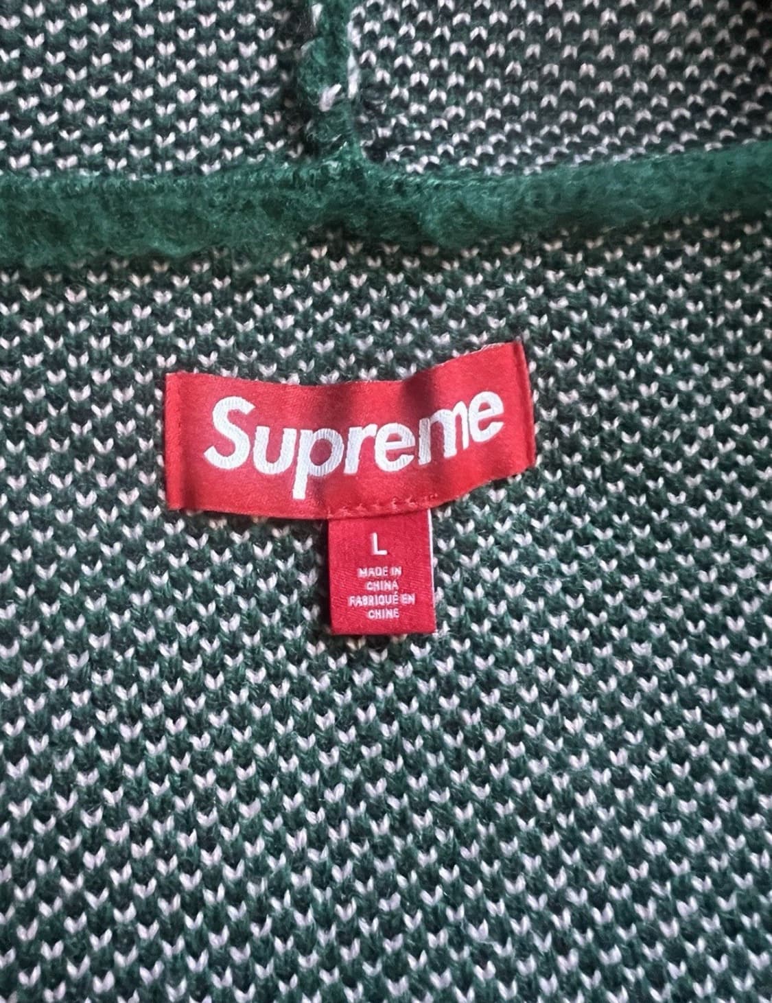 24FW 슈프림 악센트 브러쉬드 후드집업 스웨터 상품이미지3