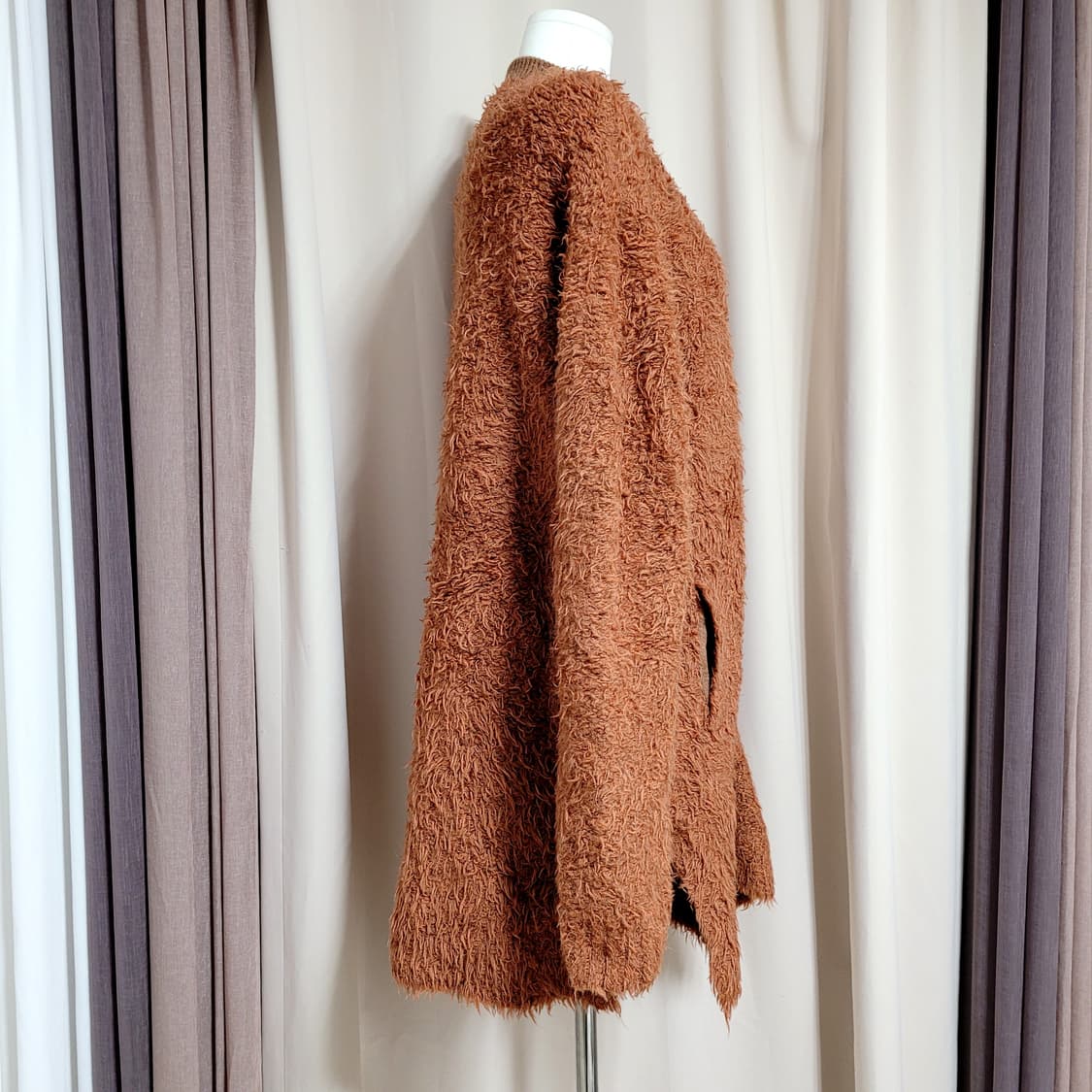 3.1 필립림 부클 코트 롱자켓 집업자켓 (프리사이즈) 상품이미지4