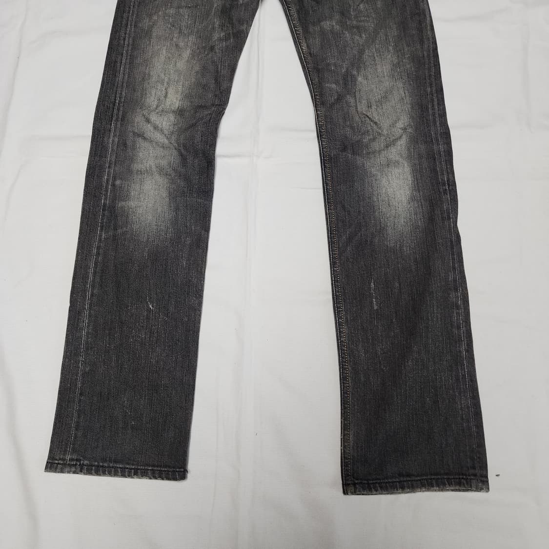 DIESEL SLAMMER 디젤 워시드 흑청 데님팬츠 상품이미지5