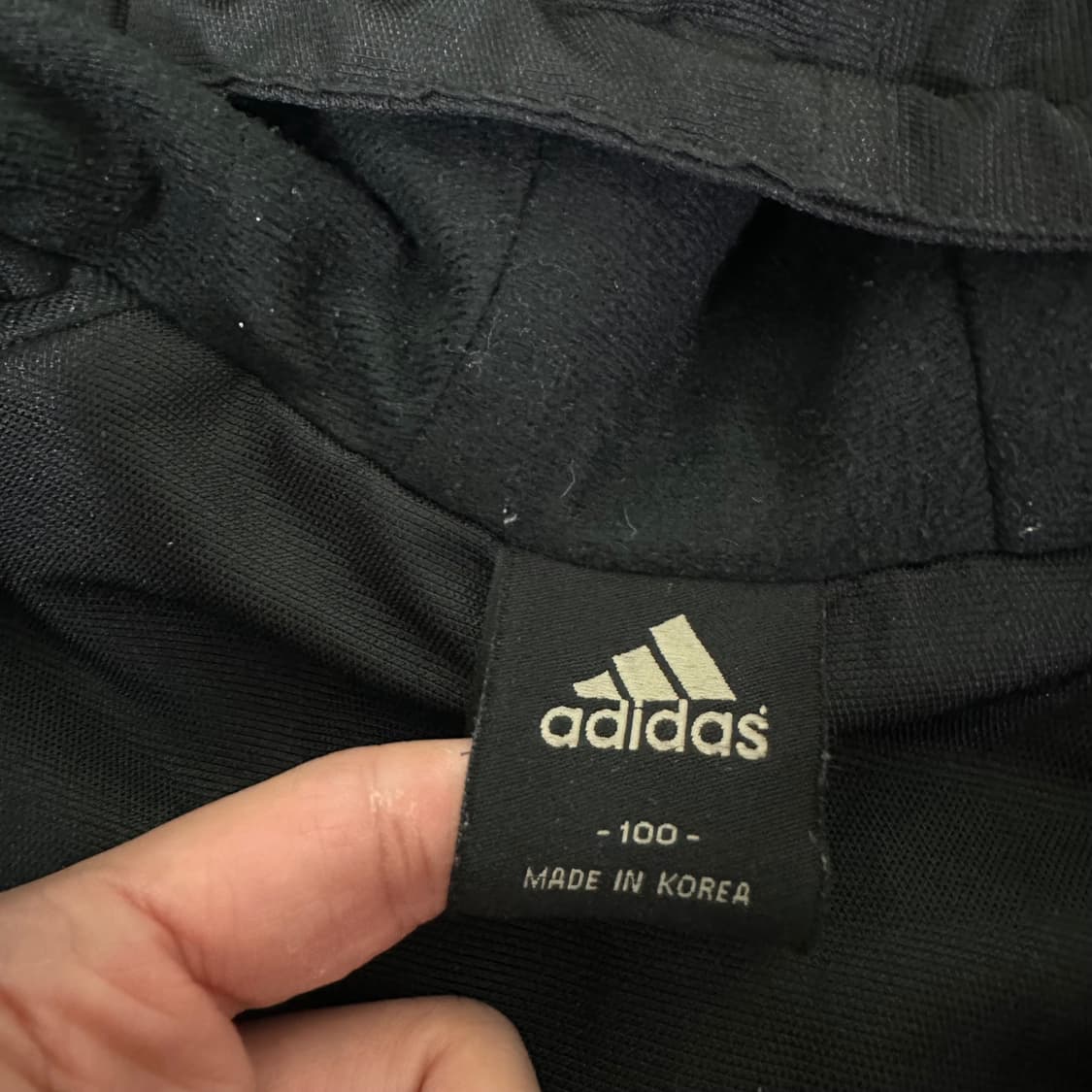 100 아디다스 블랙 백로고 벤치코트 돕바 상품이미지6