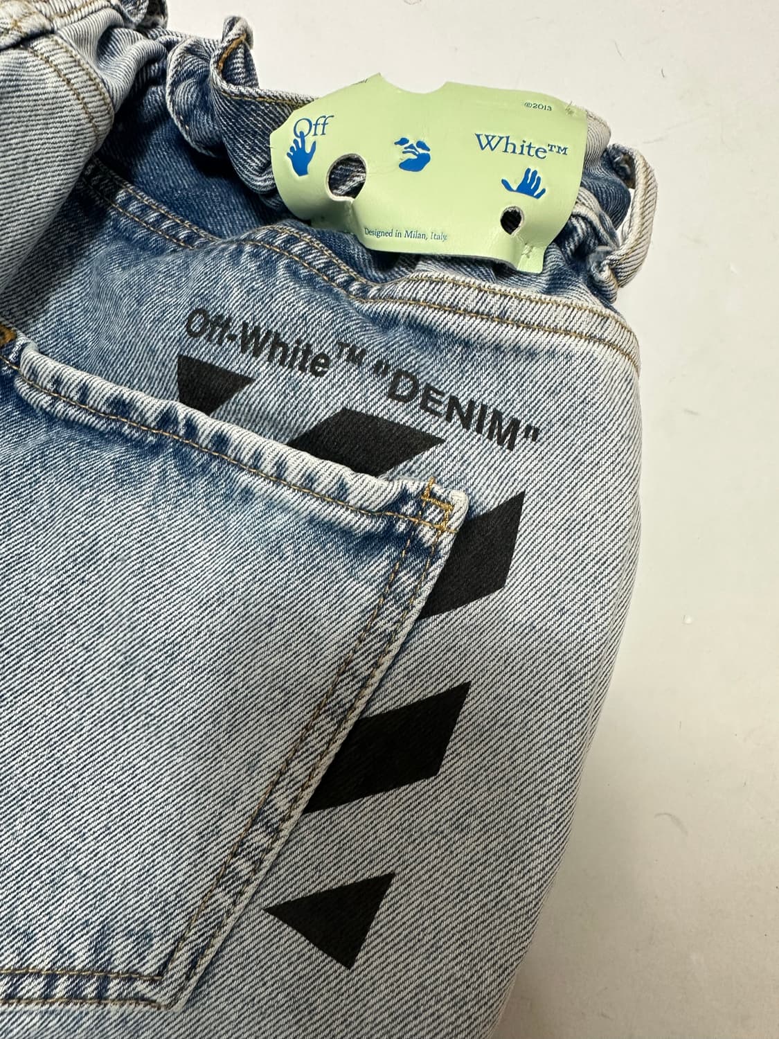 오프화이트 데님 팬츠 청바지 상품이미지3