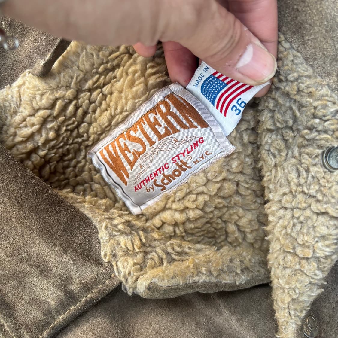 80년대 미국 쇼트 웨스턴 스웨이드 자켓 상품이미지3