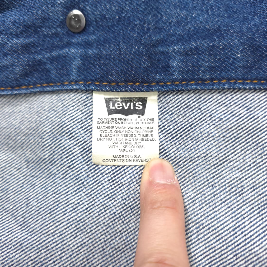 리바이스 90's 데님자켓 중청 (XL) 상품이미지7