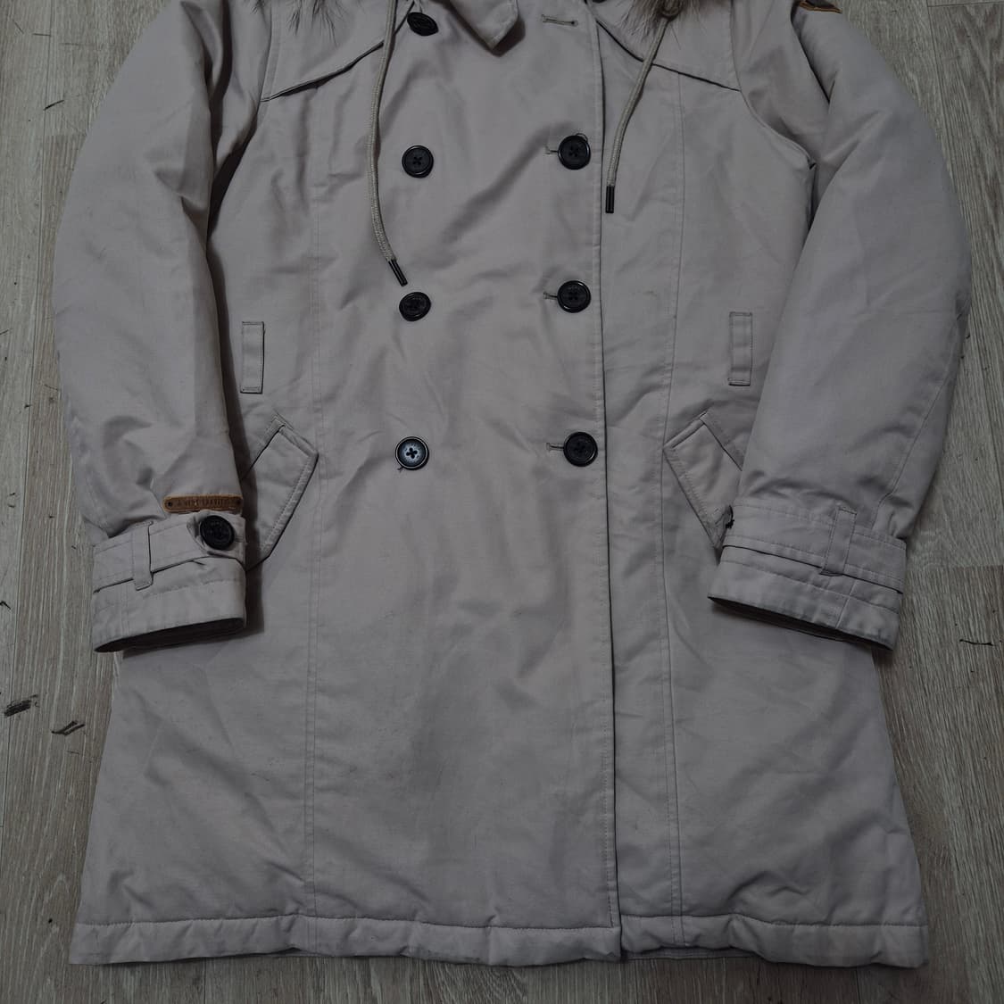 네파 트래벌 사이드와펜 덕다운 퍼후드 롱패딩 점퍼 L(100) 상품이미지3