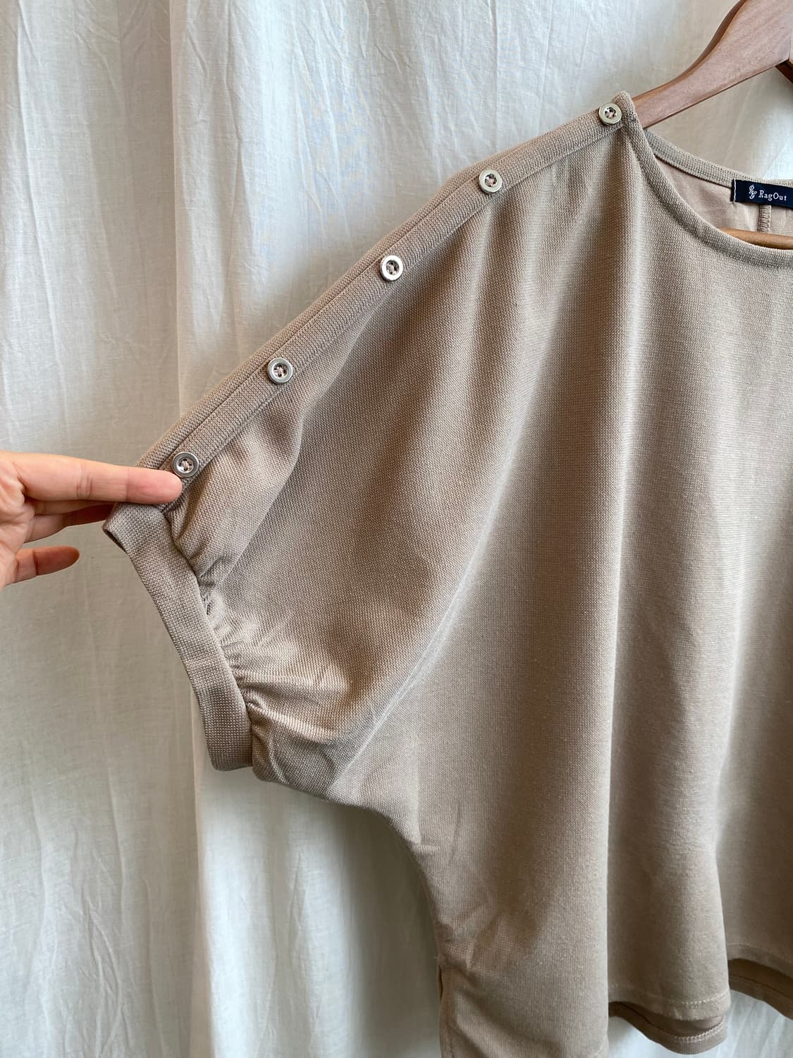 RAG OUT 가오리핏 반팔탑(M) 상품이미지6