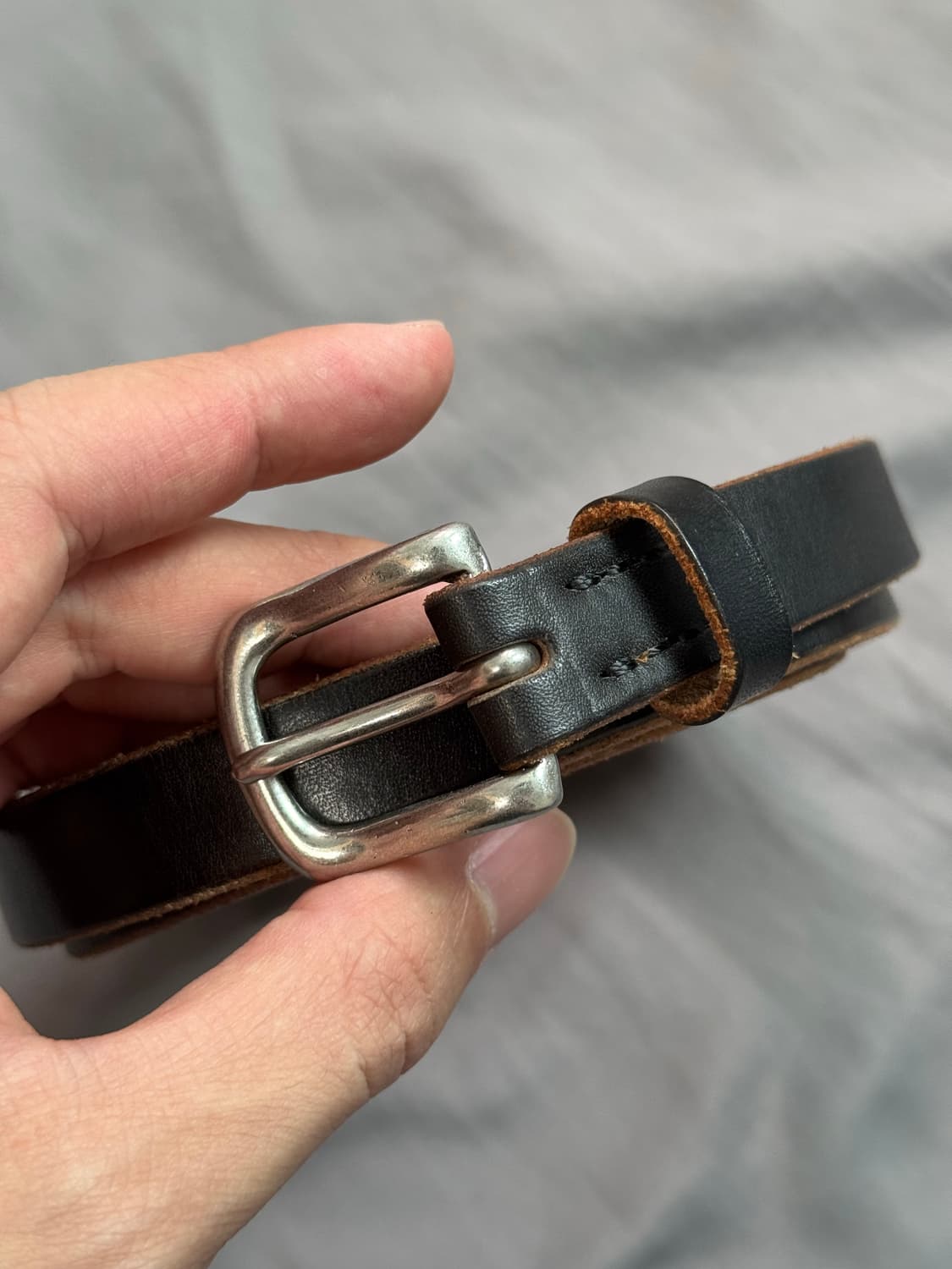 Interim 인테림 오크 바크 벨트 블랙 20mm 상품이미지2