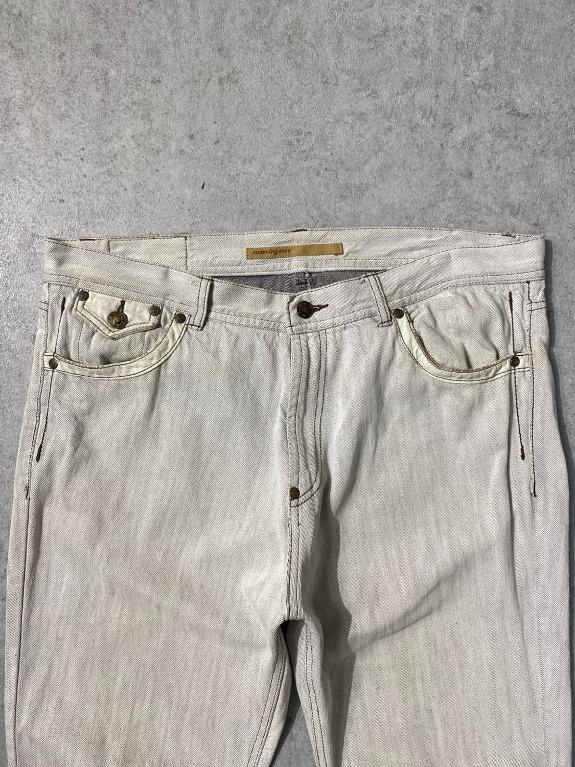 [36] Comming Man 재팬 빈티지 와이드 데님팬츠 상품이미지3