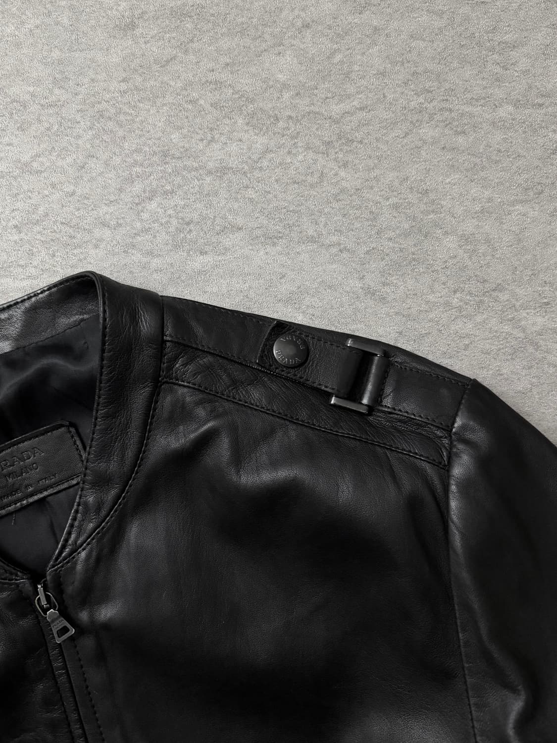 프라다 07AW 에폴렛 레더 블루종 자켓 상품이미지5