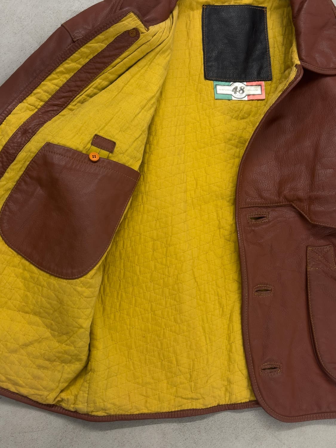 빈티지 레더 헌팅 자켓 상품이미지6