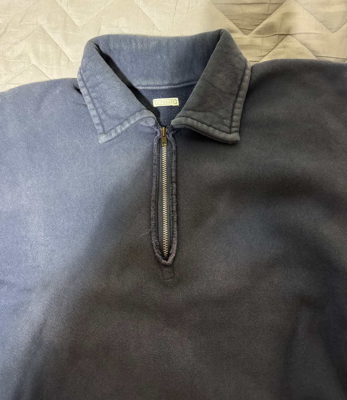 아프레쎄 하프집업 스웻셔츠 네이비 2사이즈 상품이미지4