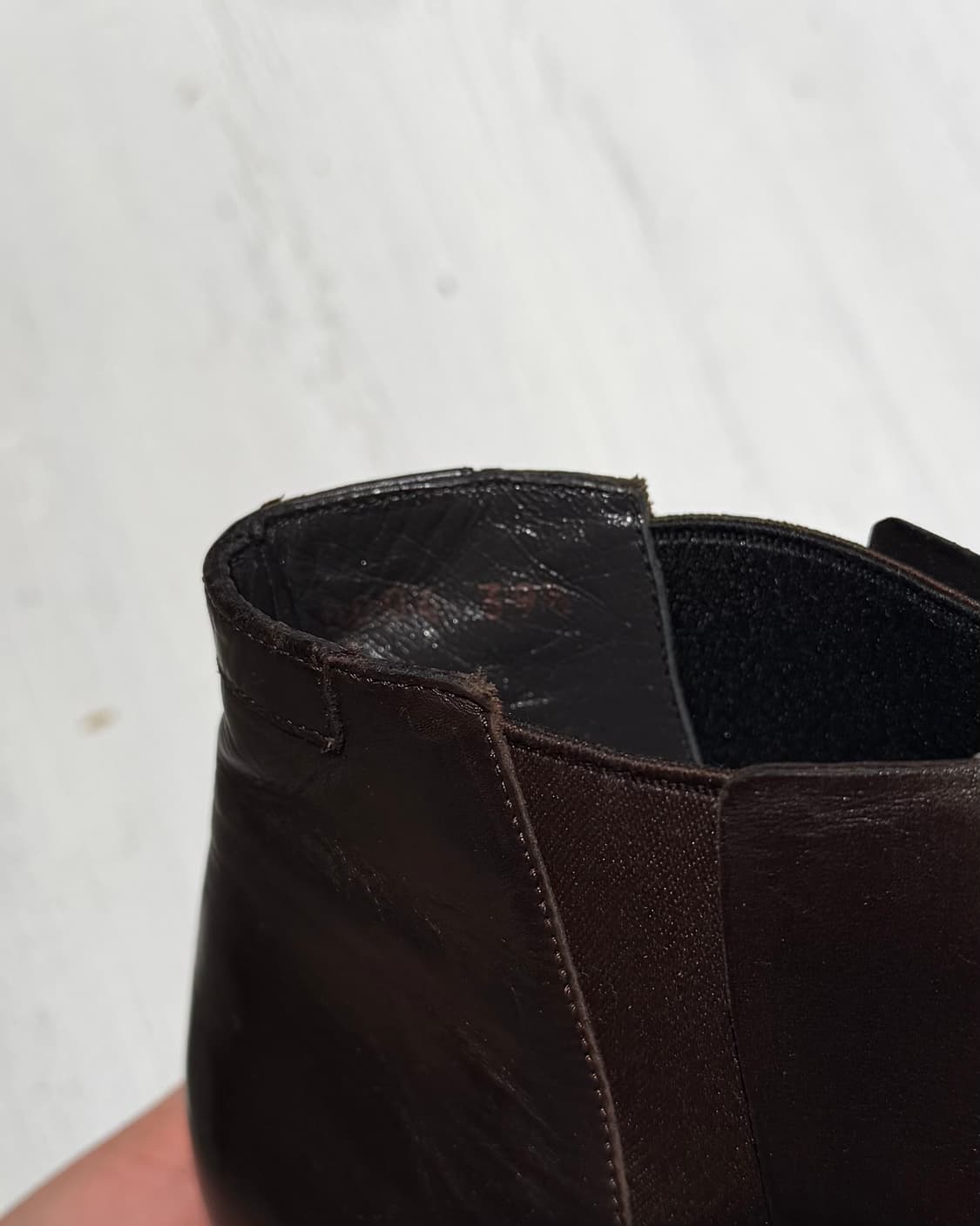 질샌더 다크브라운 레더 첼시부츠 상품이미지8