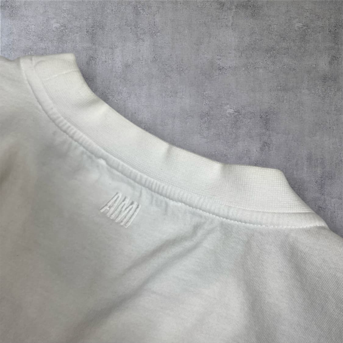 아미 Ami 화이트 스몰 하트 로고 반팔 티셔츠 L 상품이미지7