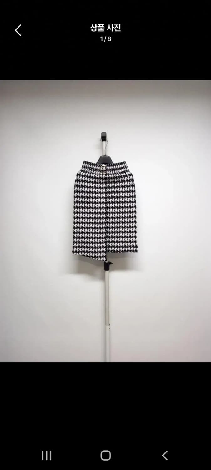 새 로드샵 추동 울 하운드체크 니트스커트 F 상품이미지1