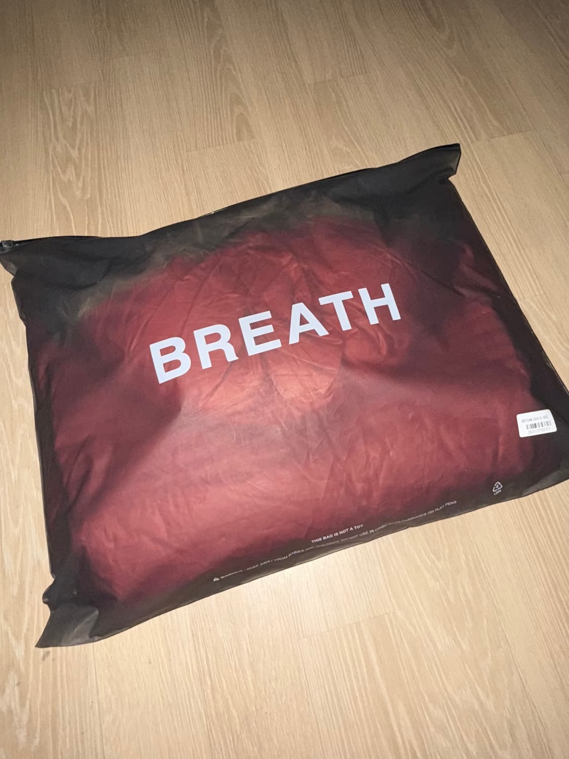 BREATH 퍼 샤이니 다운 베스트 레드 XL 상품이미지5