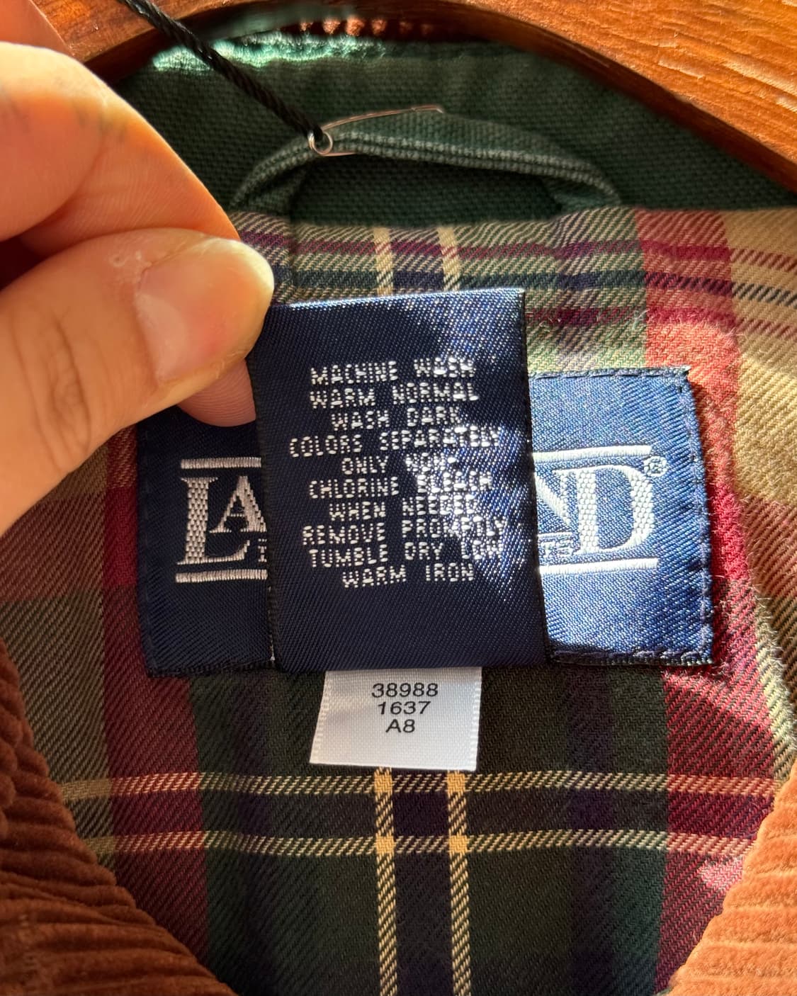 LANDS END 90s cornerstone 헤비 컨버스 워크자켓 상품이미지9