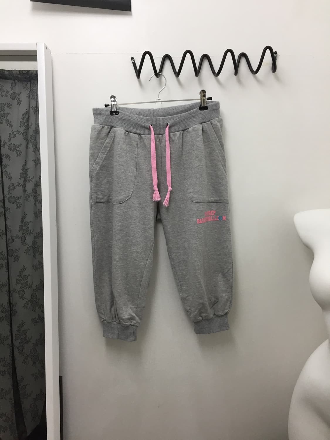 00‘s 핑크 그레이 7부 조거 팬츠 상품이미지1