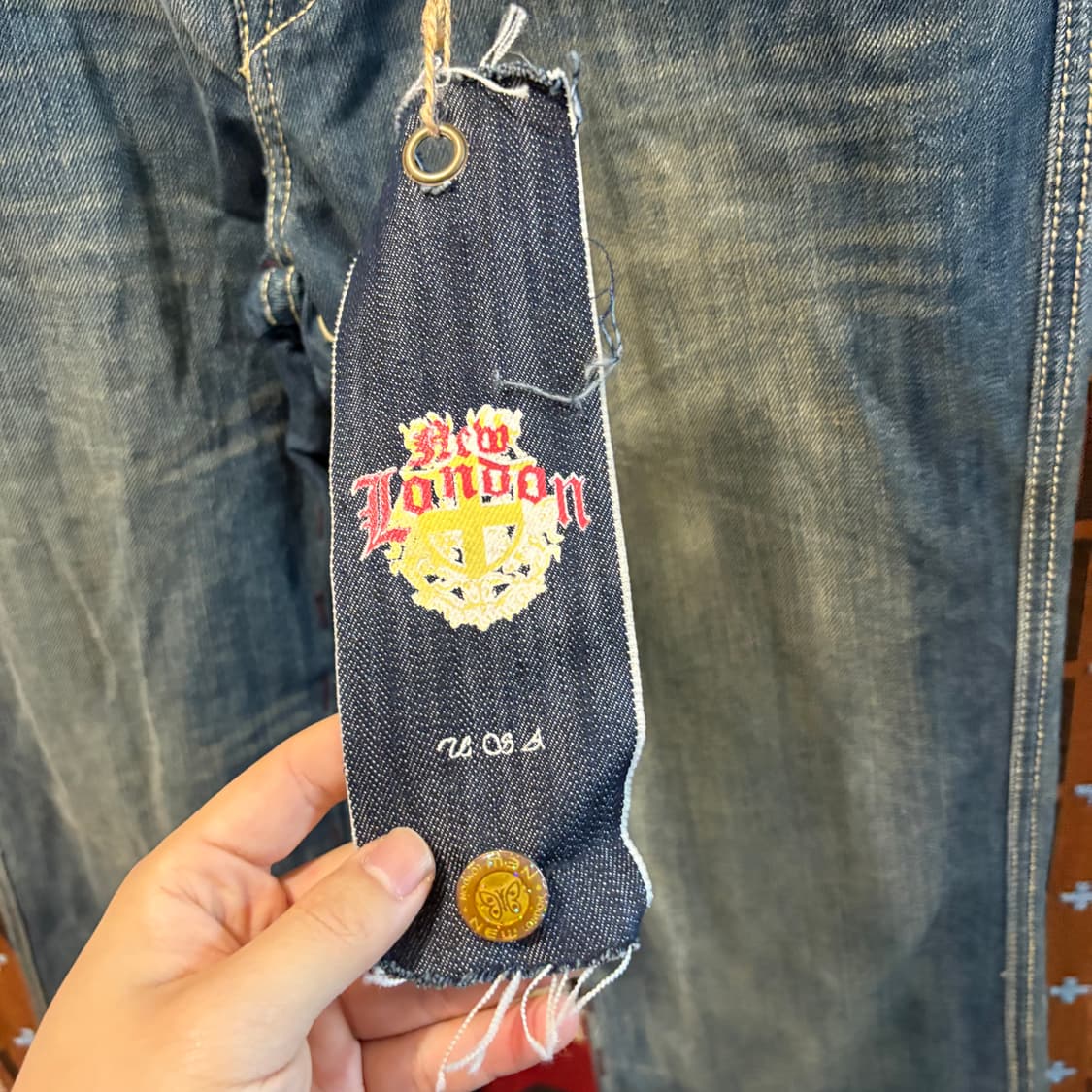 뉴 런던 빈티지 데님팬츠 새상품 상품이미지6