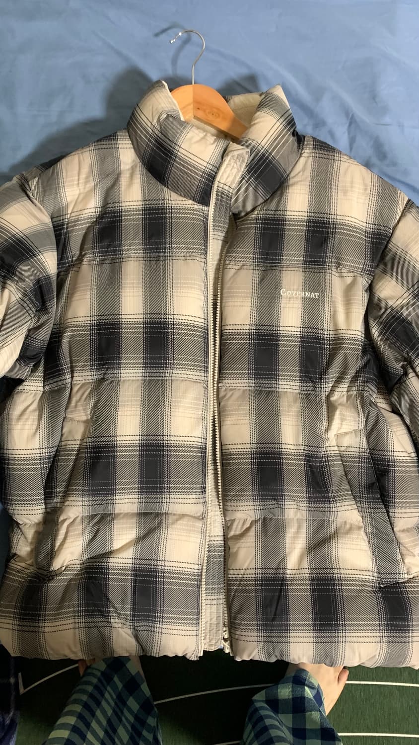 (추영우착용) 25fw 숏 푸퍼 체크 패딩 상품이미지1