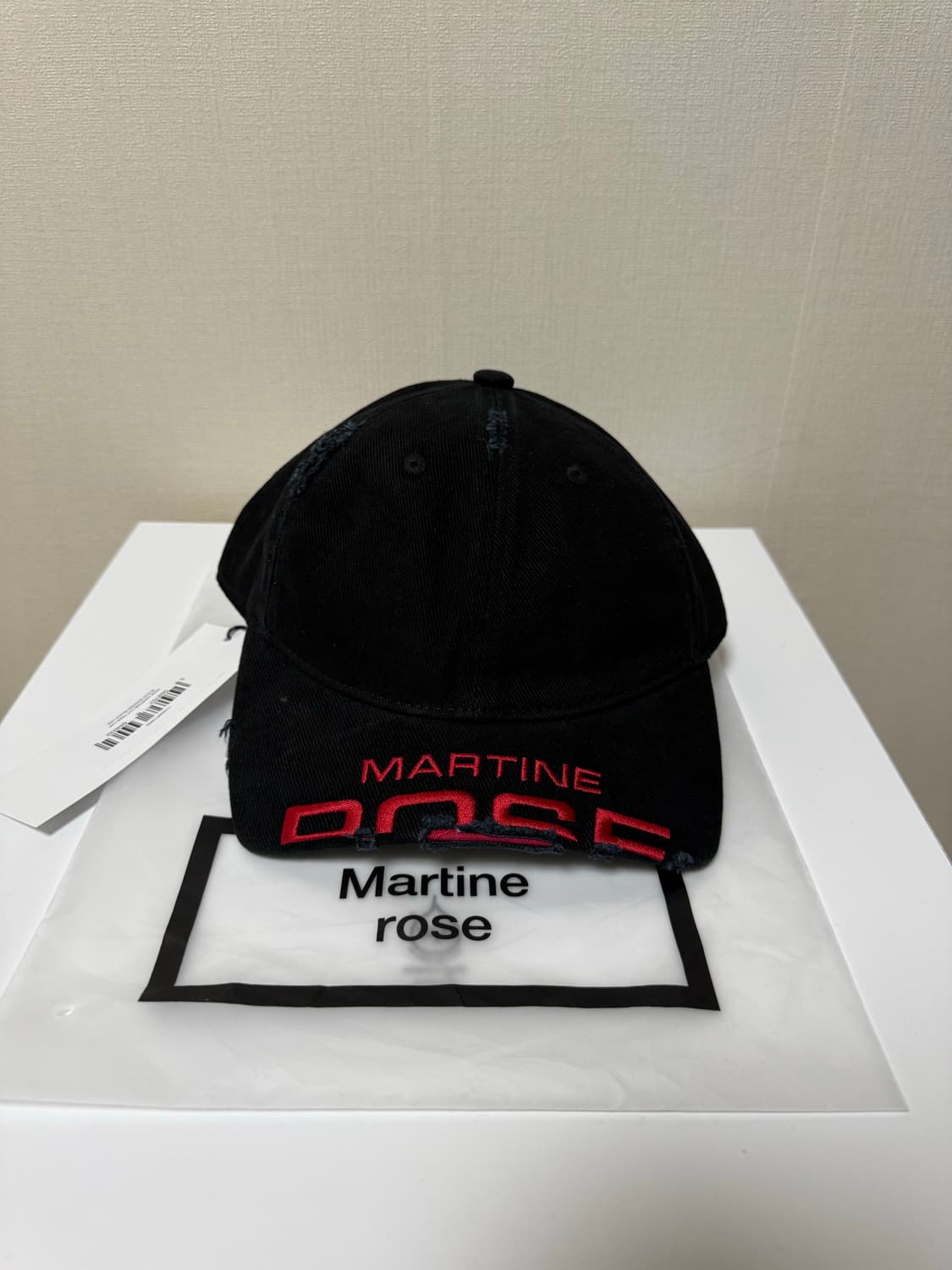 (Os)마틴로즈 디스트레스드 로고 베이스볼 캡 모자 상품이미지1