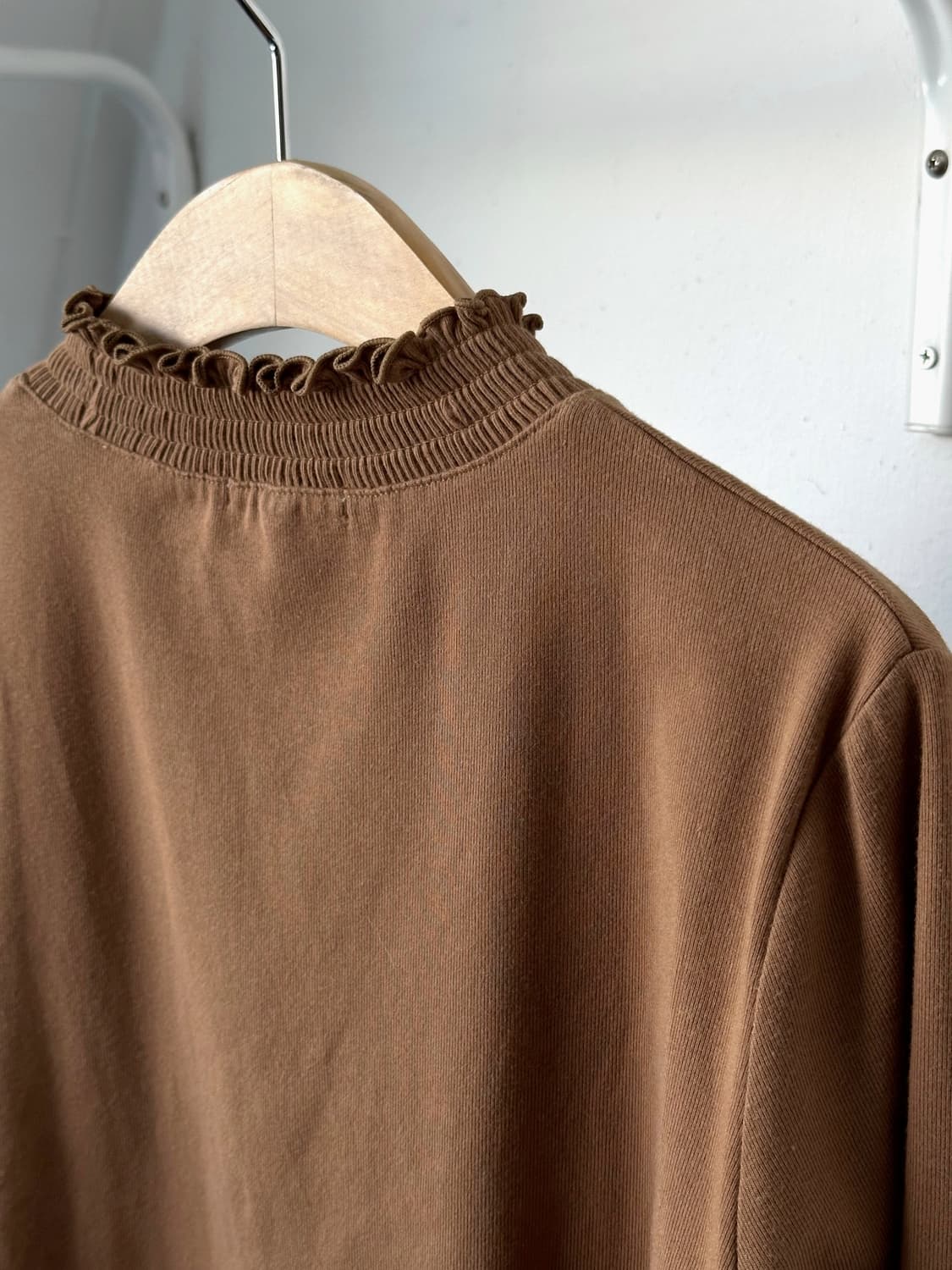 Shirring neck high gauge fabric stretche 상품이미지4