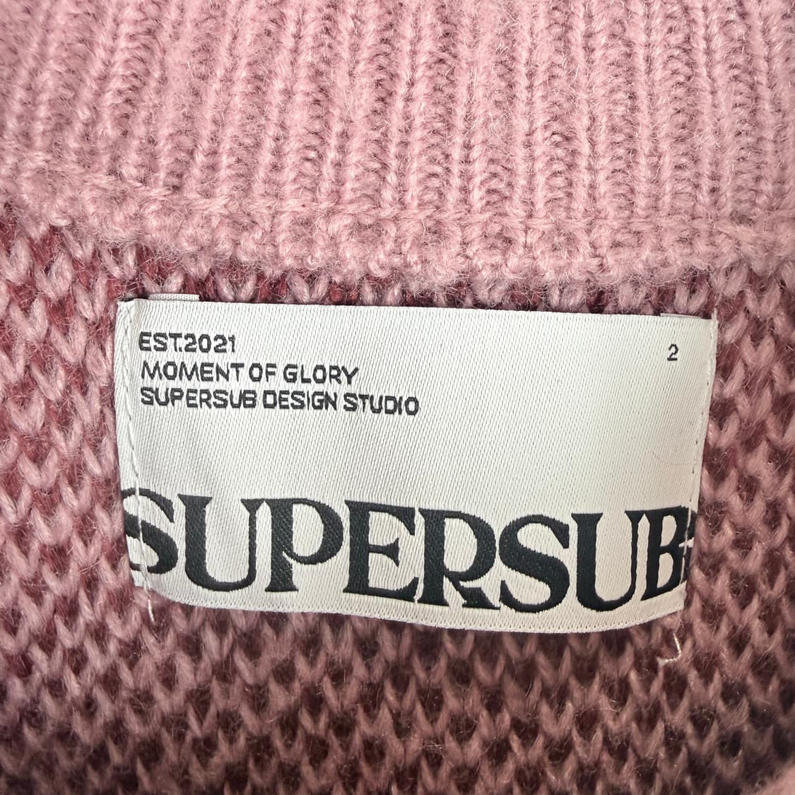 (2) 슈퍼서브 THUNDER 브러쉬드 니트 핑크 상품이미지3
