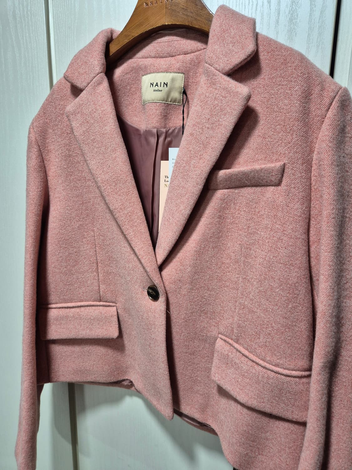 (타임세일)(새상품)NAIN 나인 핑크 크롭 자켓 상품이미지6