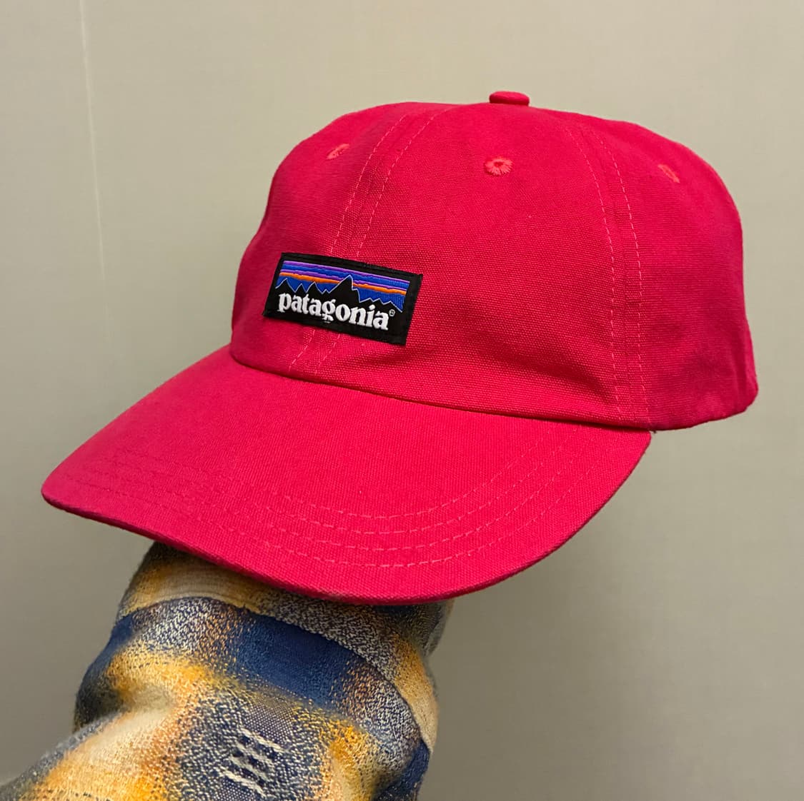 (F)파타고니아 p-6 레이블 트레드 라벨 볼캡 모자 핫핑크 상품이미지1