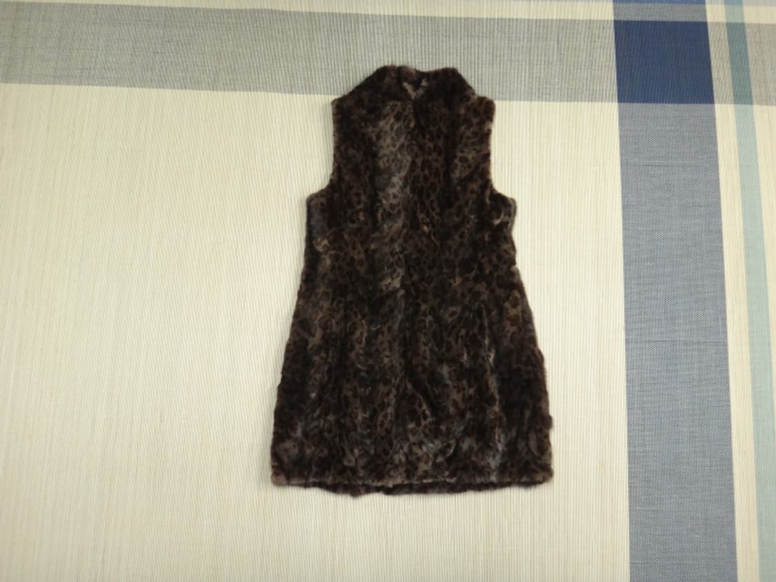 (90size) TELE GRAPH 호피무늬 밍크 롱 베스트 상품이미지2