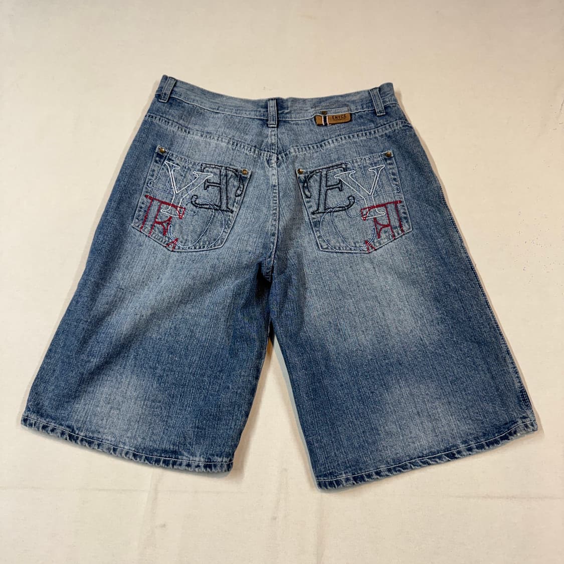 35inch) 에니체(ENYCE) 와이드 데님 버뮤다 팬츠 상품이미지1