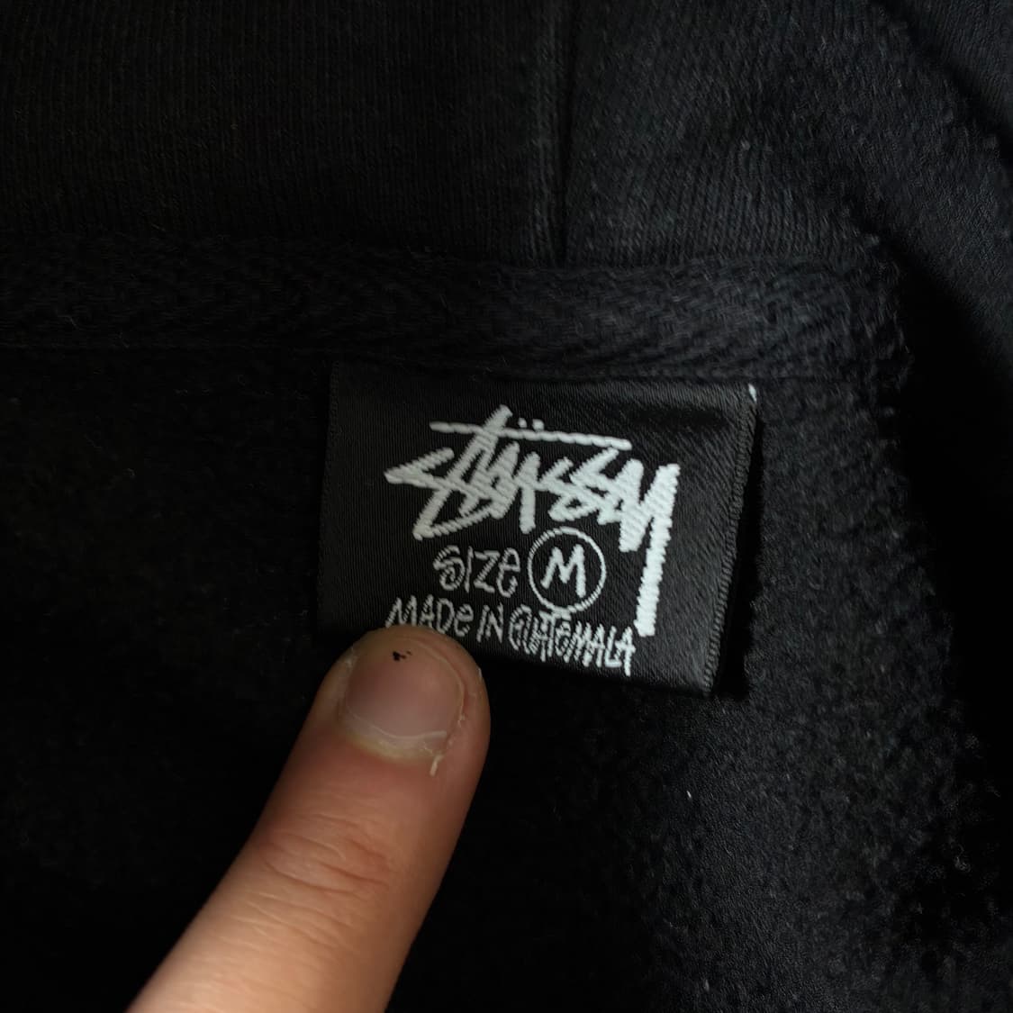 Stussy  스투시 베이직 스탁로고 블랙 후드티  상품이미지6