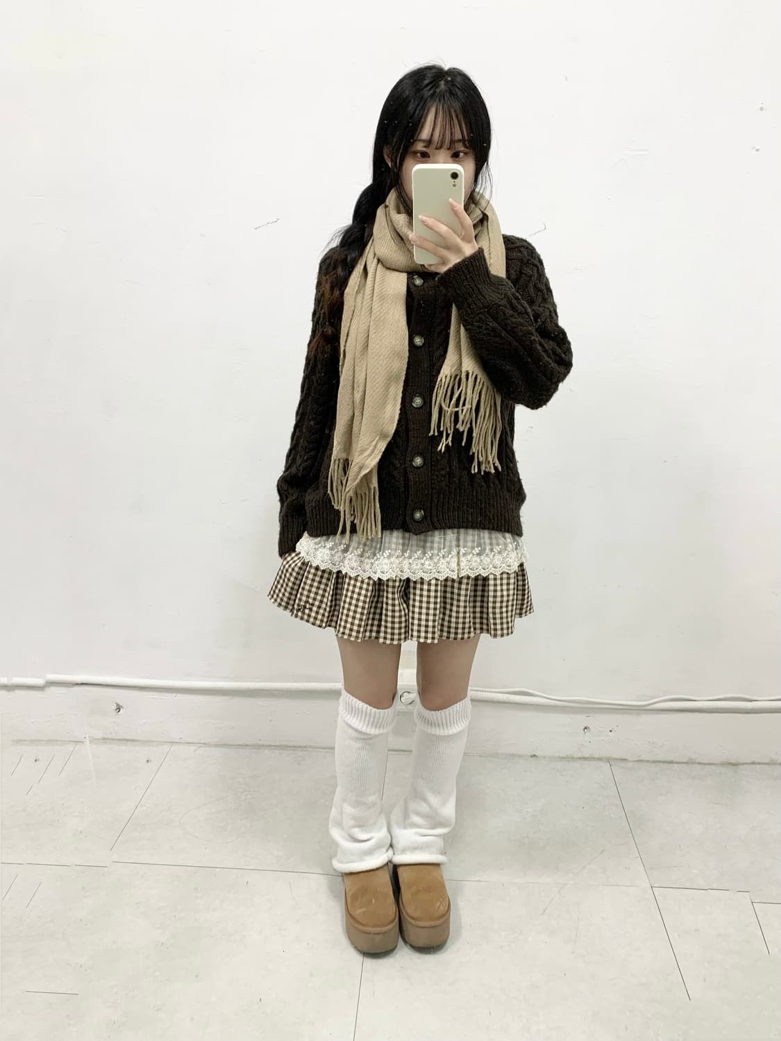 [AXES FEMME] 코디셋 ! 라떼갸루 코코아 니트 코디세트 상품이미지3