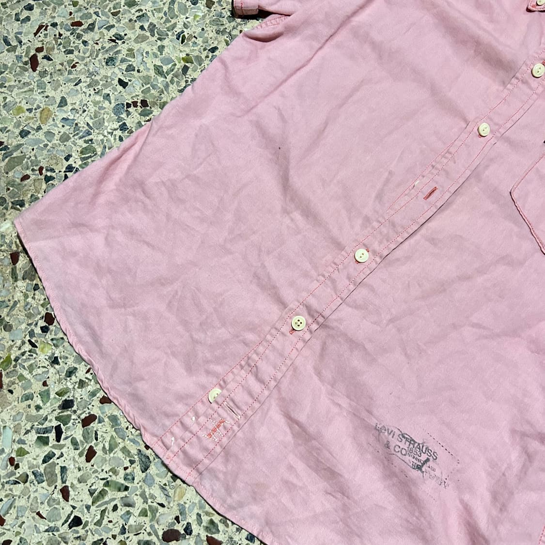 리바이스(Levis) 핑크 웨스턴 셔츠 상품이미지3