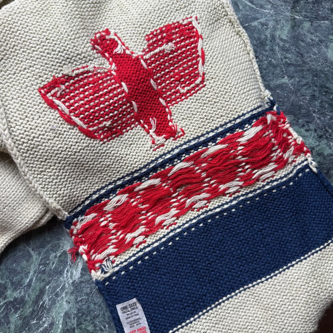 빈티지 썬더버드 울 머플러 목도리 상품이미지3