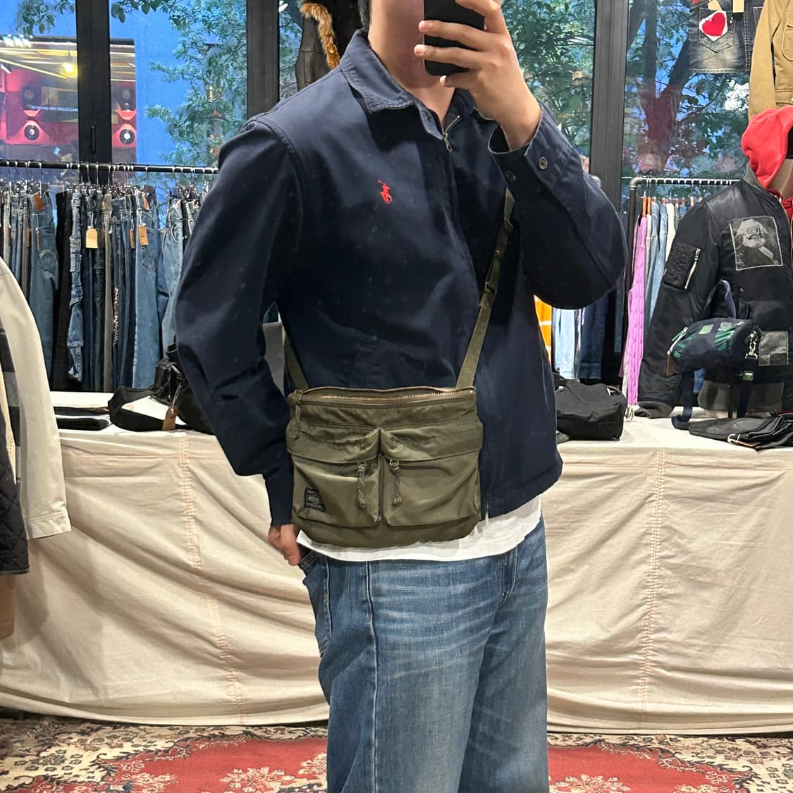 요시다 포터 Force 포스 올리브 숄더백 크로스백 상품이미지8