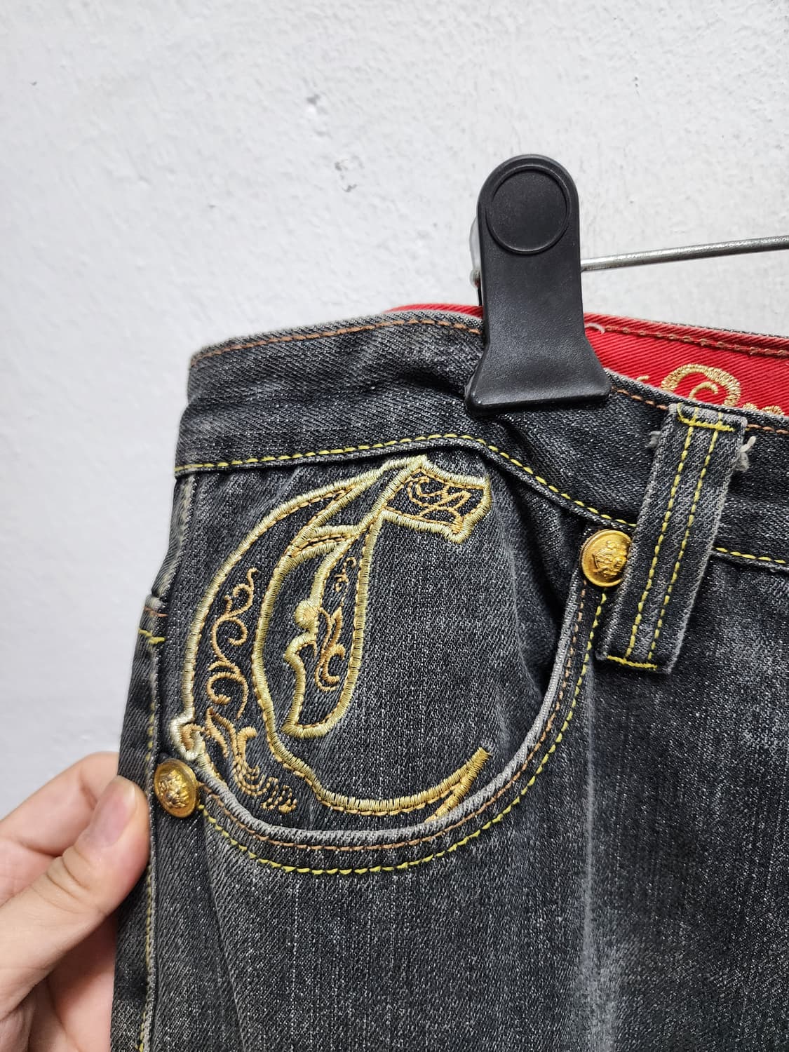 크라운홀더 90's 스트릿  흑청바지 상품이미지4