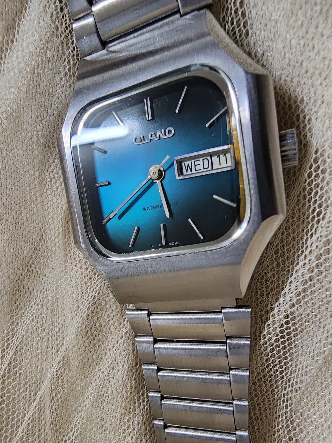 빈티지 OLANO 수동 기계식 청판 메탈 시계 상품이미지7