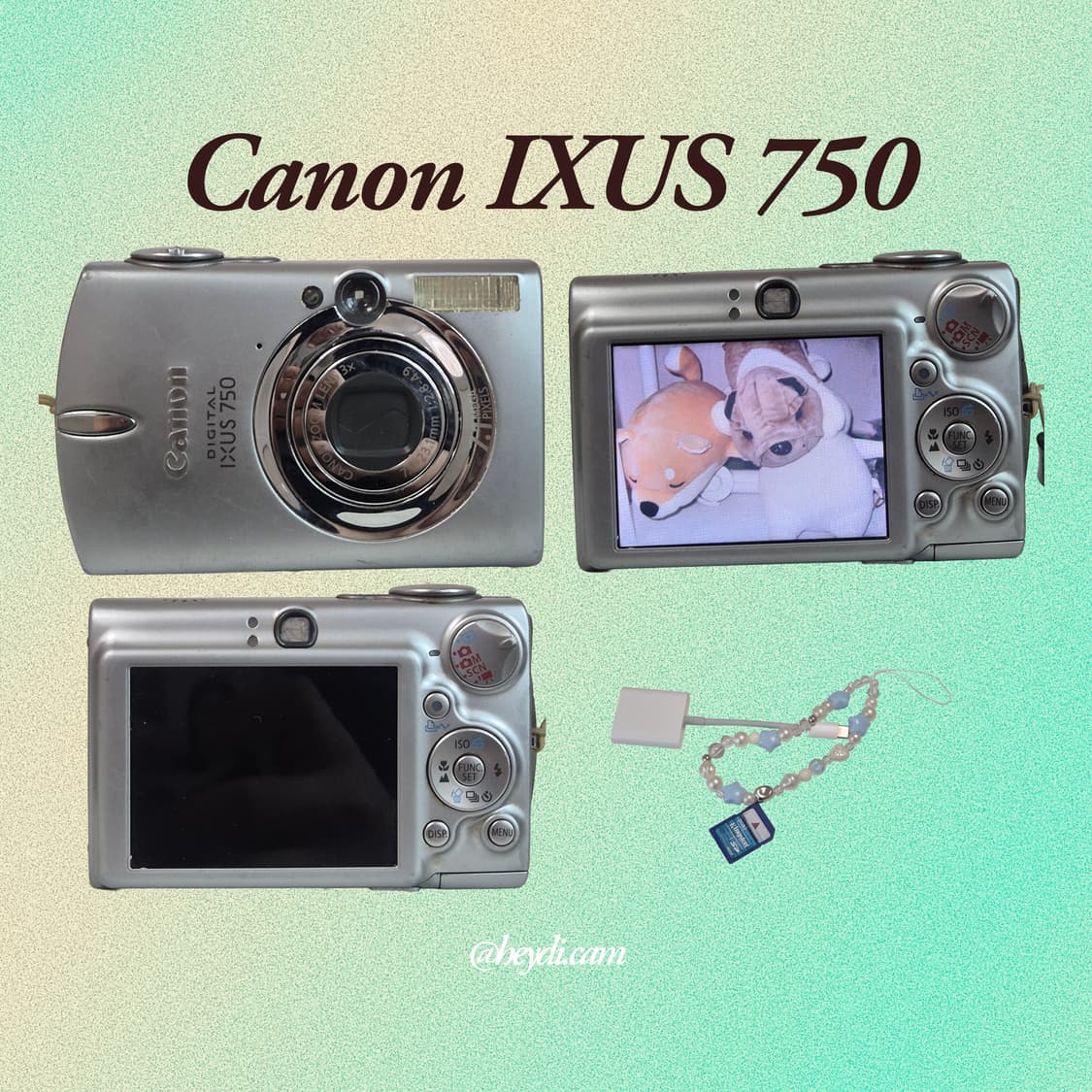 미품급! (아일릿 원희) 캐논 ixus750 IXY700 실버 상품이미지3