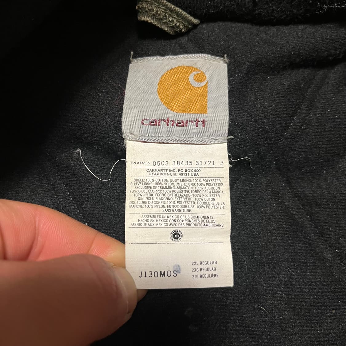 [XXL] 00s 칼하트 US J130 덕 액티브 자켓 MOS 상품이미지3